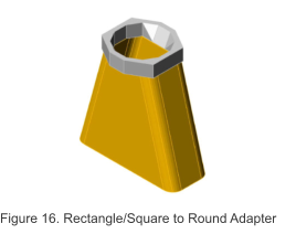 Figure 16. Rectangle/Square to Round Adapter